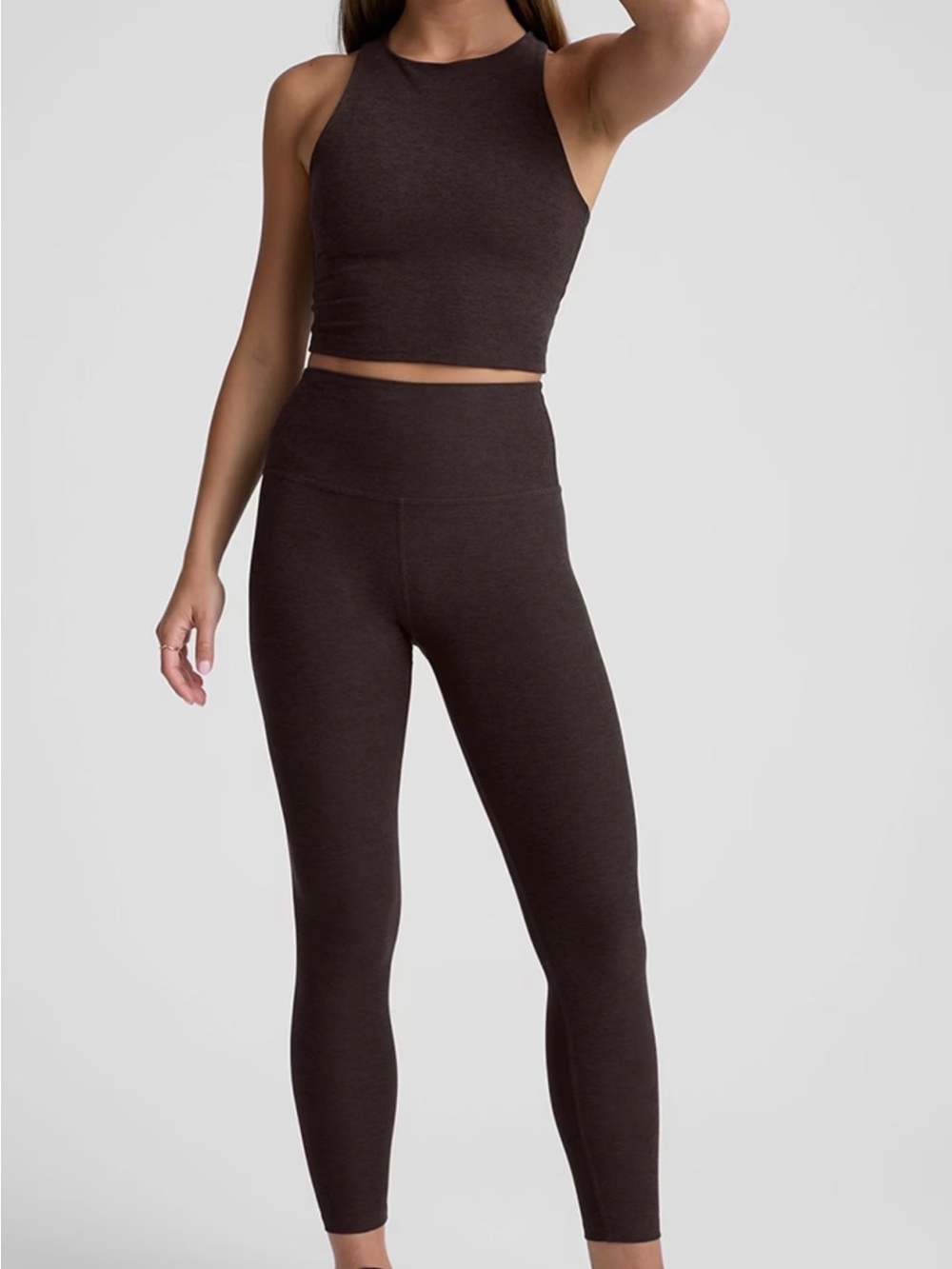 Beyond yoga space dye brown high waisted